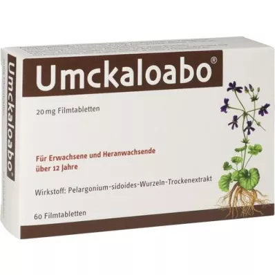 UMCKALOABO Comprimidos revestidos por película de 20 mg, 60 unidades