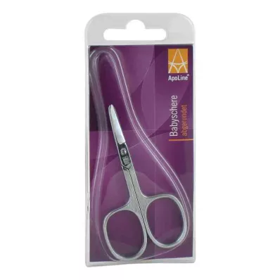 Tesoura de bebê Apoline 8 cm cromada (1 peça) Tesoura de bebê Apoline 8 cm cromada (1 peça)