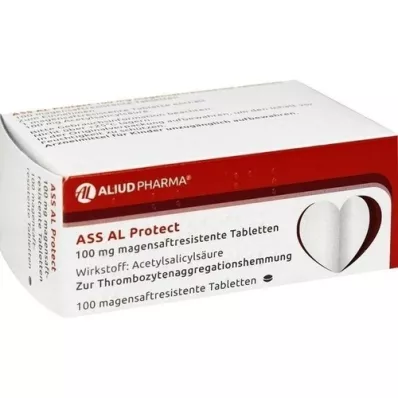 ASS AL Protect comprimidos de suco gástrico de 100 mg, 100 unidades ASS AL Protect comprimidos de suco gástrico de 100 mg, 100 unidades