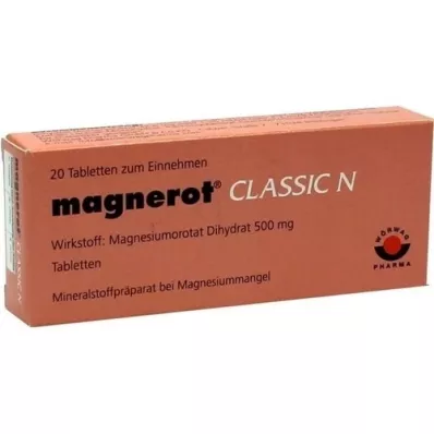 MAGNEROT CLASSIC N comprimidos, 20 unidades MAGNEROT CLASSIC N comprimidos, 20 unidades