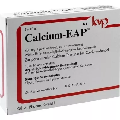 CALCIUM EAP Ampolas, 5X10 ml