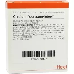 CALCIUM FLUORATUM INJEEL Ampolas, 10 unidades