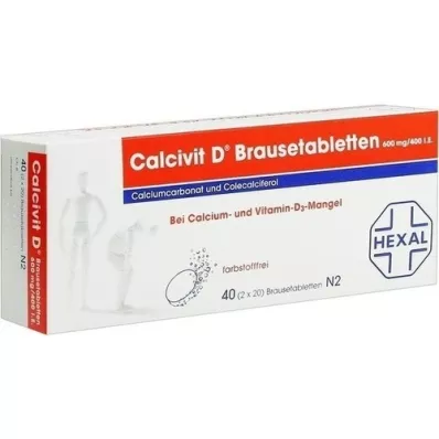 CALCIVIT Comprimidos efervescentes D, 40 unidades CALCIVIT Comprimidos efervescentes D, 40 unidades