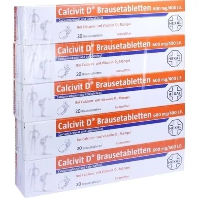 CALCIVIT Comprimidos efervescentes D, 100 unidades