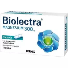 BIOLECTRA Cápsulas de magnésio 300 mg, 100 peças