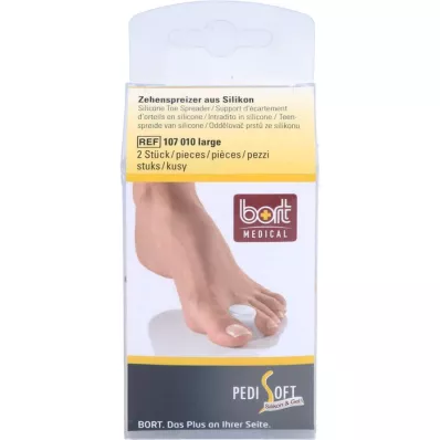 BORT Separador de dedos PediSoft silicone grande, 1 p BORT Separador de dedos PediSoft silicone grande, 1 p