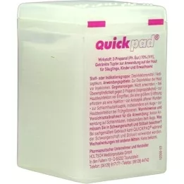 QUICKPAD Dispensador de algodão embebido em álcool, 150 unidades