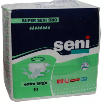 SUPER SENI Calças Trio para incontinência tamanho 4 XL, 10 peças SUPER SENI Calças Trio para incontinência tamanho 4 XL, 10 peças