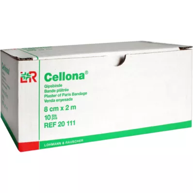 CELLONA Bandagens de gesso 8 cmx2 m, 10 peças CELLONA Bandagens de gesso 8 cmx2 m, 10 peças
