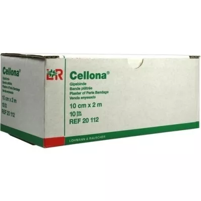 CELLONA Bandagens de gesso 10 cmx2 m, 10 peças