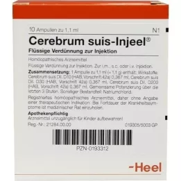 CEREBRUM SUIS Ampolas Injeel, 10 unidades