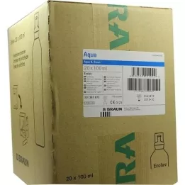 AQUA Solução de enxágue B.Braun Ecolav, 20X100 ml
