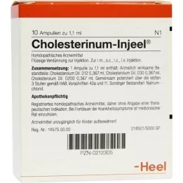 CHOLESTERINUM INJEEL Ampolas, 10 unidades