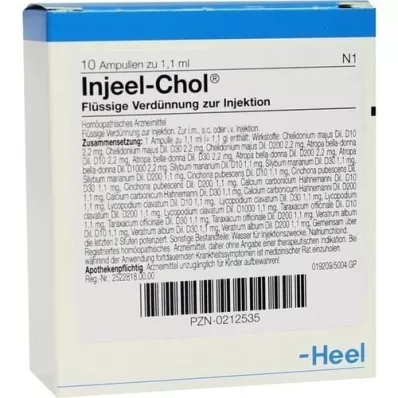 INJEEL Ampolas de Chol, 10 unidades INJEEL Ampolas de Chol, 10 unidades