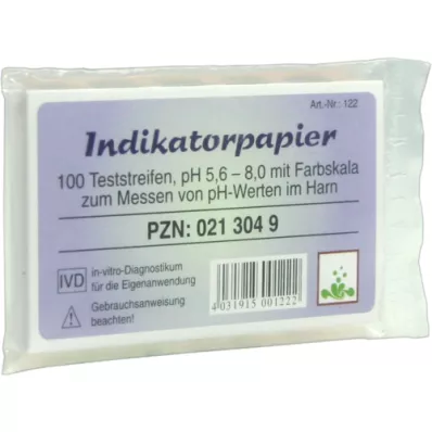 INDIKATORPAPIER Tiras de teste, 100 peças