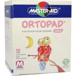 ORTOPAD para meninas emplastros de oclusão média, 50 unidades