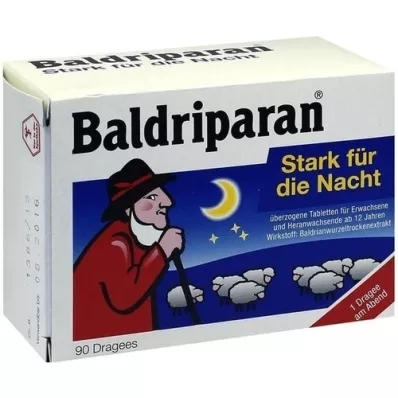 BALDRIPARAN Guia. fortemente revestido para a noite, 90 unidades