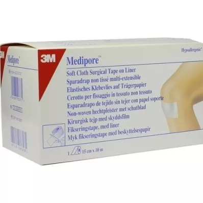 MEDIPORE Velo de fixação hipoalergênico.15cmx10m 2991NP-3, 1 un