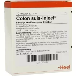 COLON SUIS Ampolas Injeel, 10 unidades