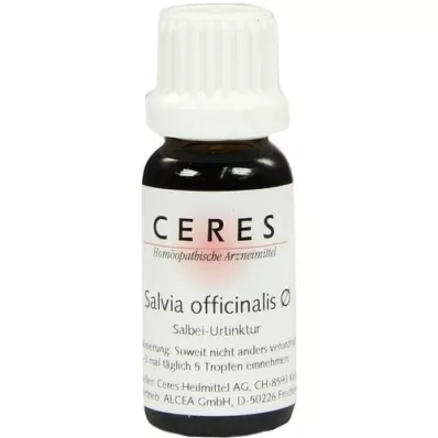 CERES Tintura mãe de Salvia officinalis, 20 ml CERES Tintura mãe de Salvia officinalis, 20 ml
