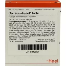 COR SUIS Ampolas Injeel forte, 10 unid