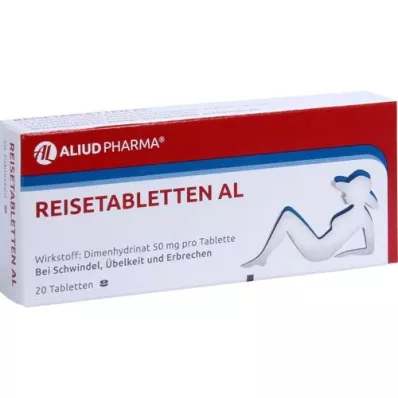 REISETABLETTEN AL, 20 peças