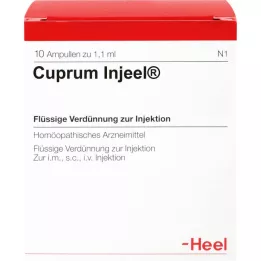 CUPRUM INJEEL Ampolas, 10 unidades