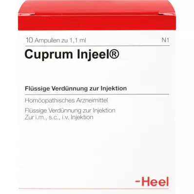CUPRUM INJEEL Ampolas, 10 unidades CUPRUM INJEEL Ampolas, 10 unidades