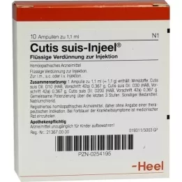 CUTIS ampolas suis Injeel, 10 unidades
