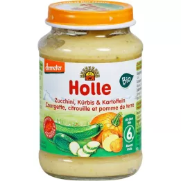 HOLLE Abobrinha e abóbora com batata, 190 g