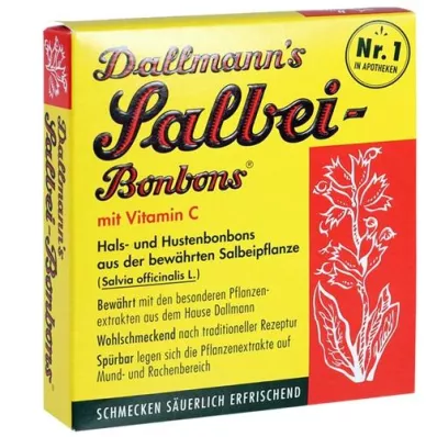 DALLMANNDoces de Sálvia com Vit.C., 20 un DALLMANNDoces de Sálvia com Vit.C., 20 un