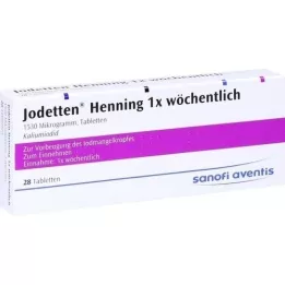 JODETTEN Henning 1x comprimidos semanais, 28 unidades