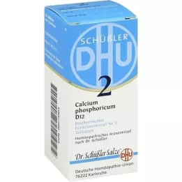 BIOCHEMIE DHU 2 comprimidos de cálcio fosfórico D 12, 80 unidades