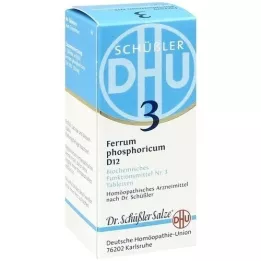 BIOCHEMIE DHU 3 comprimidos Ferrum fosforicum D 12, 80 unid