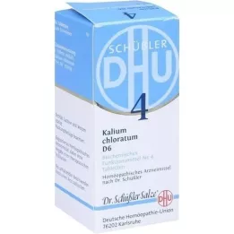 BIOCHEMIE DHU 4 comprimidos de clorato de potássio D 6, 80 unidades