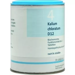 BIOCHEMIE DHU 4 comprimidos de clorato de potássio D 12, 1000 peças