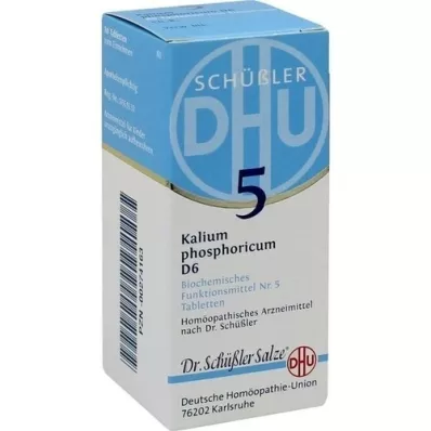 BIOCHEMIE DHU 5 comprimidos de Kalium fosforicum D 6, 80 unidades BIOCHEMIE DHU 5 comprimidos de Kalium fosforicum D 6, 80 unidades