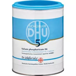 BIOCHEMIE DHU 5 comprimidos de Kalium fosforicum D 6, 1000 peças