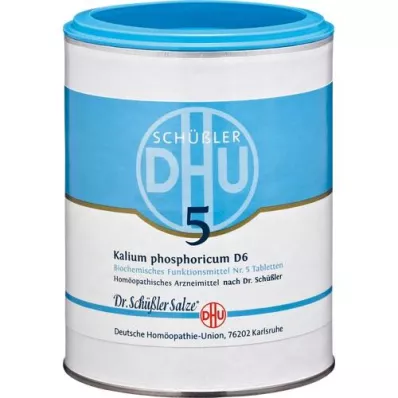 BIOCHEMIE DHU 5 comprimidos de Kalium fosforicum D 6, 1000 peças BIOCHEMIE DHU 5 comprimidos de Kalium fosforicum D 6, 1000 peças
