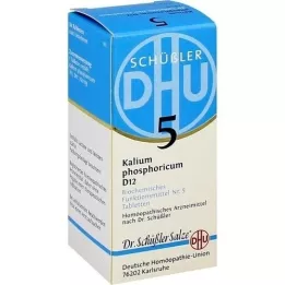 BIOCHEMIE DHU 5 comprimidos de Kalium fosforicum D 12, 80 unid
