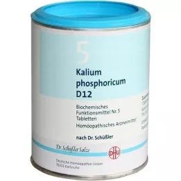 BIOCHEMIE DHU 5 comprimidos de Kalium fosforicum D 12, 1000 peças