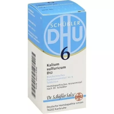 BIOCHEMIE DHU 6 comprimidos de sulfuricum de potássio D 12, 80 unidades