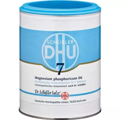 BIOCHEMIE DHU 7 comprimidos de magnésio fosfórico D 6, 1000 unidades BIOCHEMIE DHU 7 comprimidos de magnésio fosfórico D 6, 1000 unidades