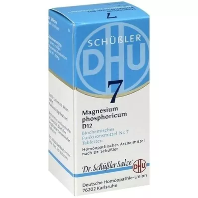 BIOCHEMIE DHU 7 comprimidos de magnésio fosfórico D 12, 80 unidades BIOCHEMIE DHU 7 comprimidos de magnésio fosfórico D 12, 80 unidades