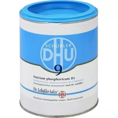 BIOCHEMIE DHU 9 comprimidos de Natrum fosforicum D 3, 1000 peças