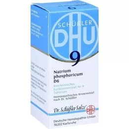 BIOCHEMIE DHU 9 comprimidos de Natrum fosforicum D 6, 80 unid
