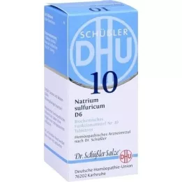 BIOCHEMIE DHU 10 comprimidos de Natrum sulfuricum D 6, 80 unidades