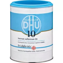 BIOCHEMIE DHU 10 comprimidos de Natrum sulfuricum D 6, 1000 unidades
