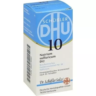 BIOCHEMIE DHU 10 comprimidos de Natrum sulfuricum D 12, 80 unid