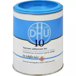 BIOCHEMIE DHU 10 comprimidos de Natrum sulfuricum D 12, 1000 unidades